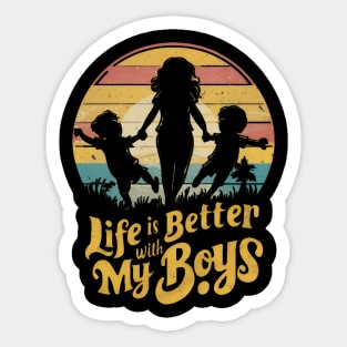 Boy mama life Sticker